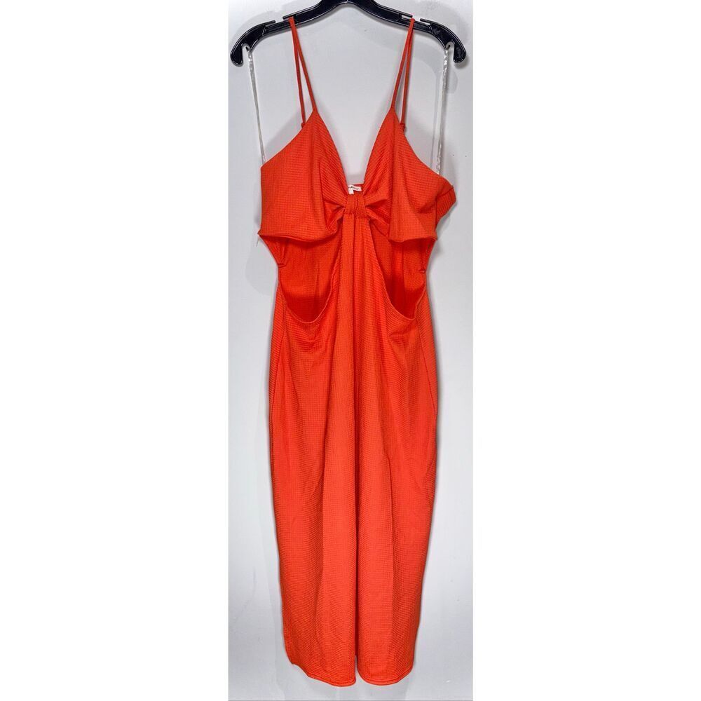 Derek Heart y2k orange midi dress size 2x